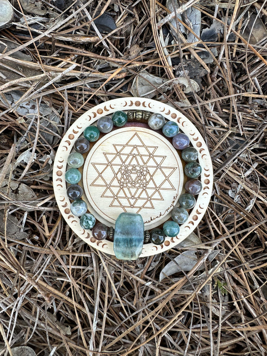 Earthy Boho Stretch Bracelet