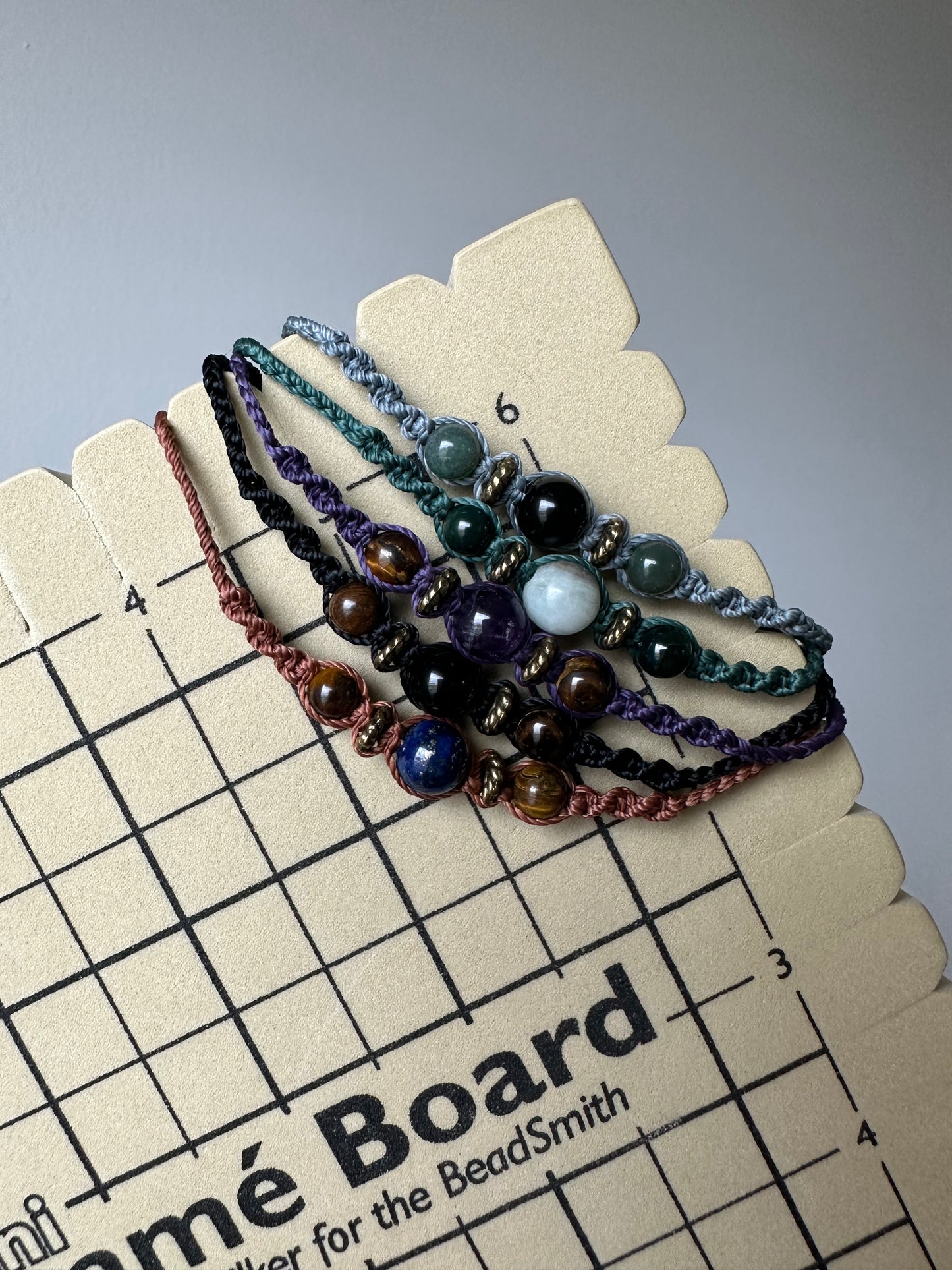 Bohemian Hand-Knotted Adjustable Crystal Bracelet