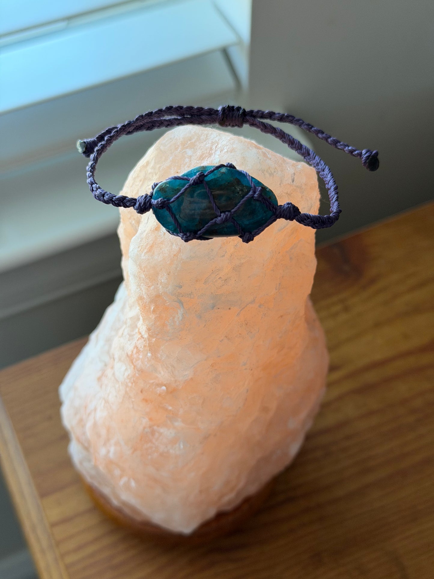 Hand-Knotted Apatite Crystal Bracelet