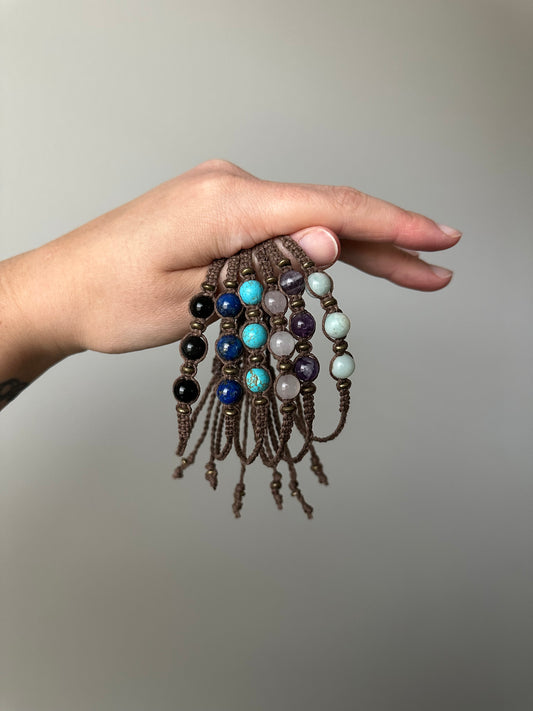Hand-Knotted Bohemian Hemp Bracelet