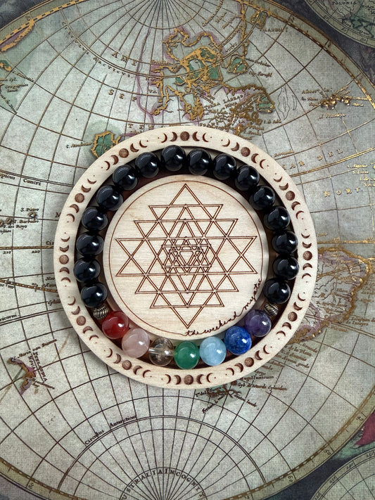 Black Onyx Chakra Stretch Bracelet