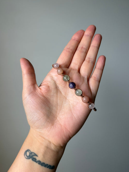 Primrose - Hand-Knotted Spring Bliss Crystal Bracelet