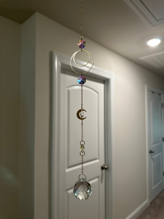 Crystal Moon Suncatcher