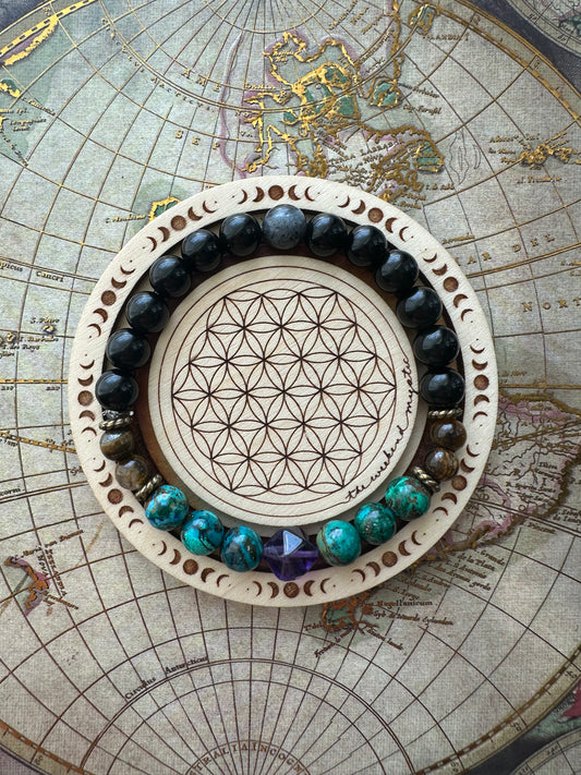 Mystical Flow into the Night Stretch Bracelet