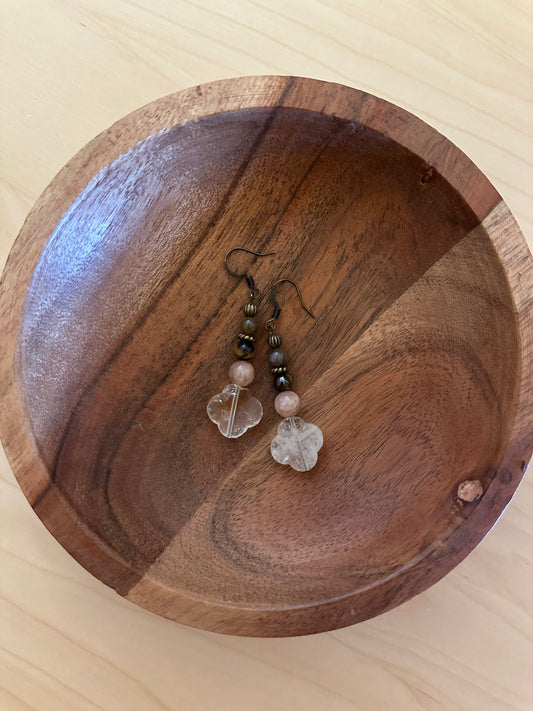 Fall is in the Air Crystal Dangle Earrings