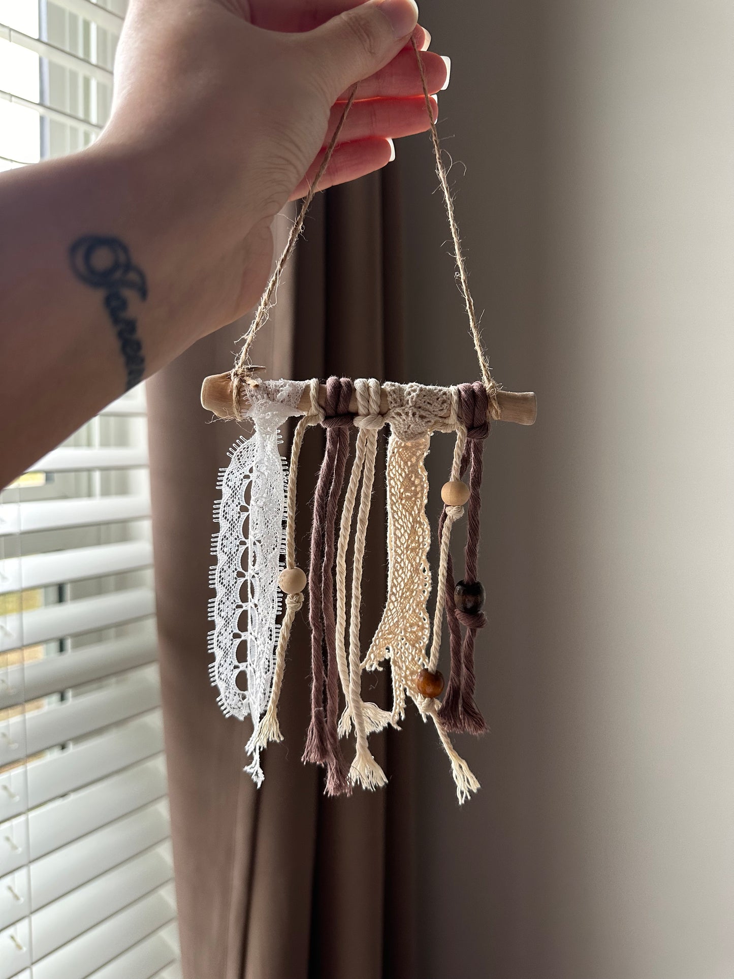 Boho Lace Car Charm/Mini Hanging