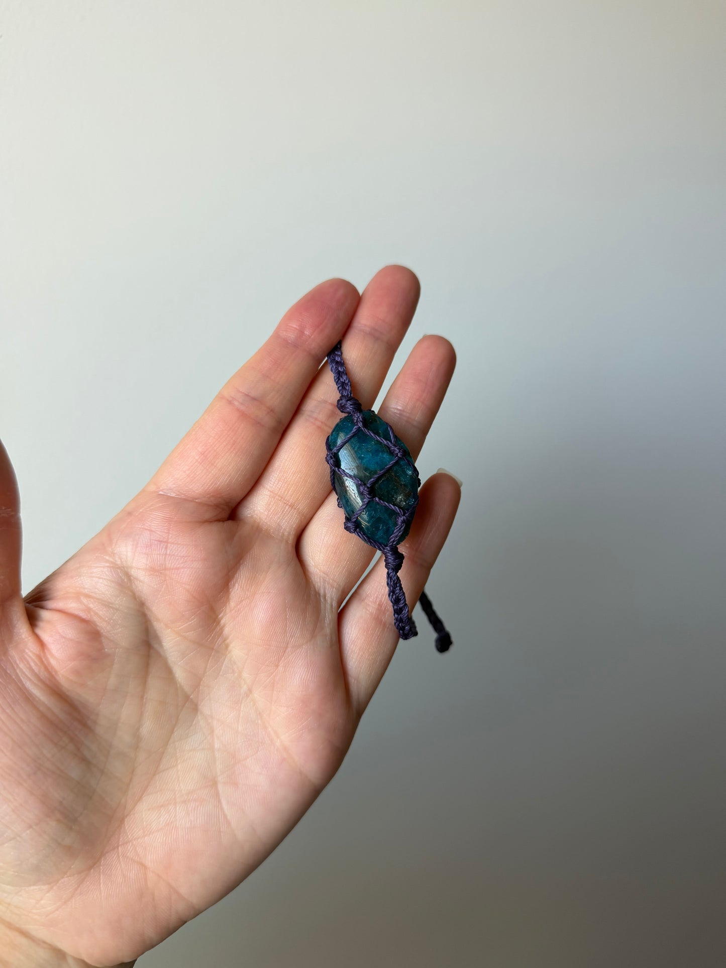 Hand-Knotted Apatite Crystal Bracelet