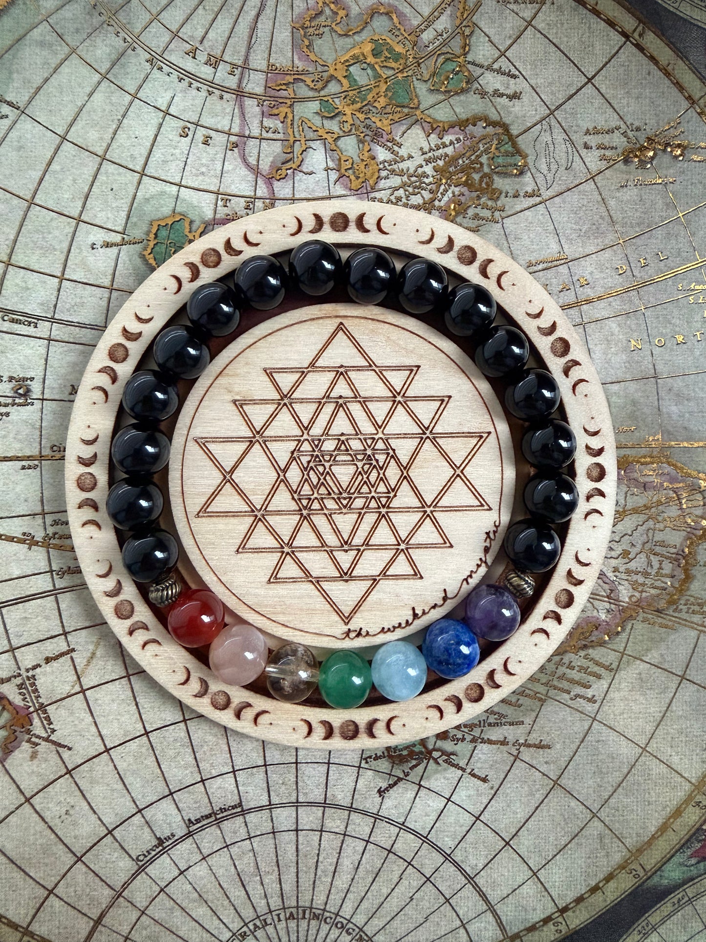 Black Onyx Chakra Stretch Bracelet
