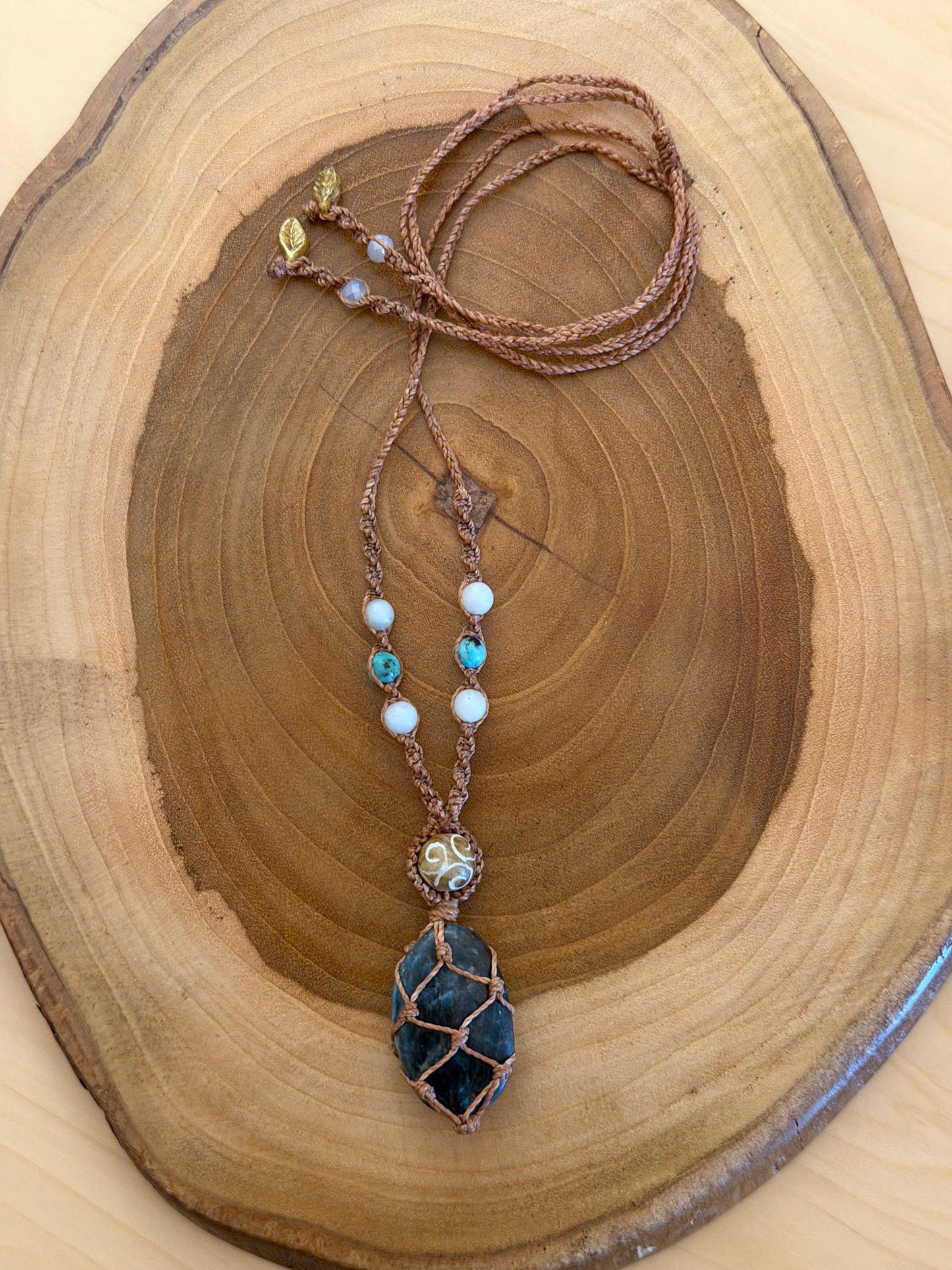 Nerida - Hand-Knotted Sea Siren Crystal Necklace