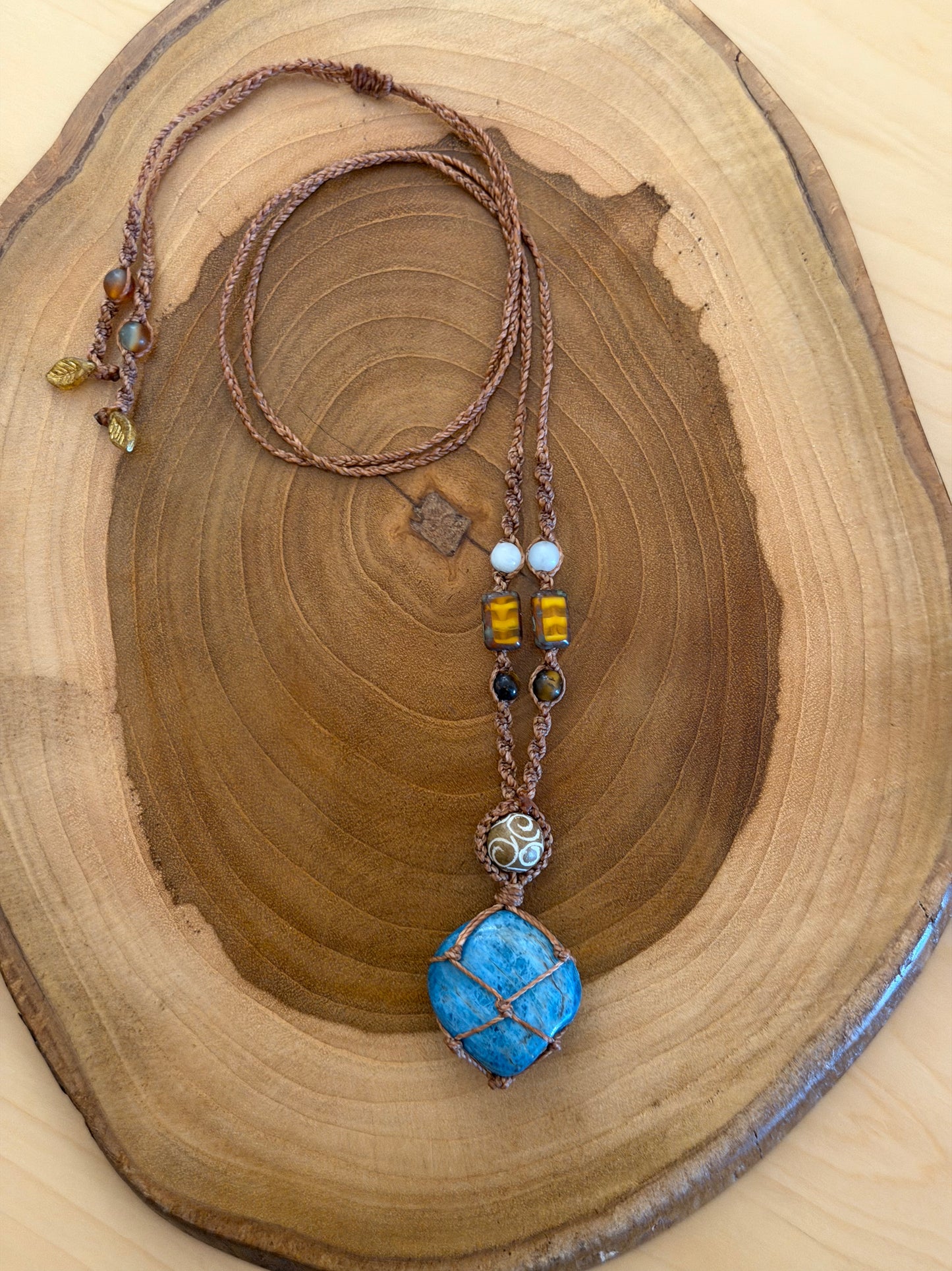 Nixie - Hand-Knotted Sea Siren Crystal Necklace