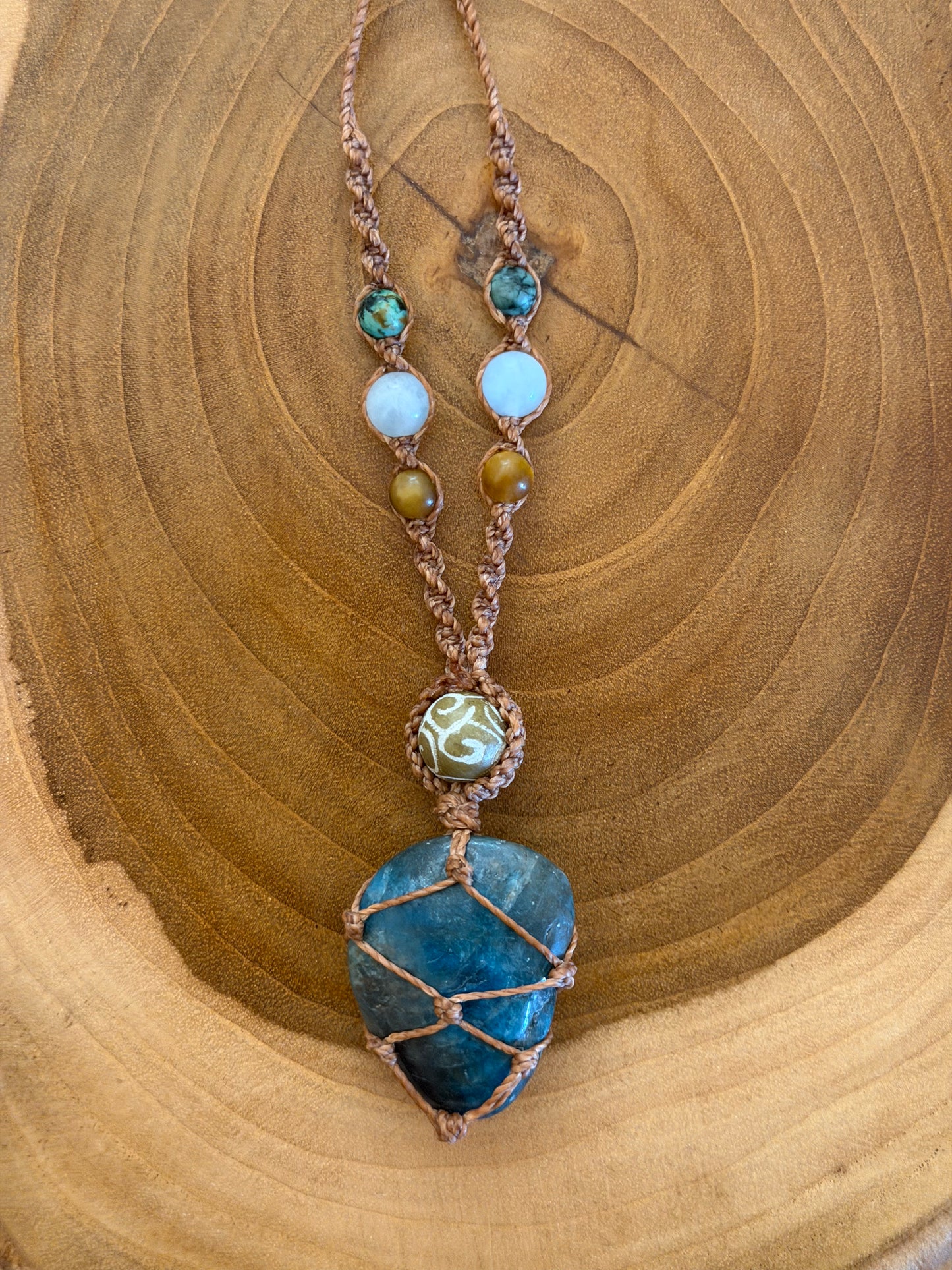 Maya - Hand-Knotted Sea Siren Crystal Necklace