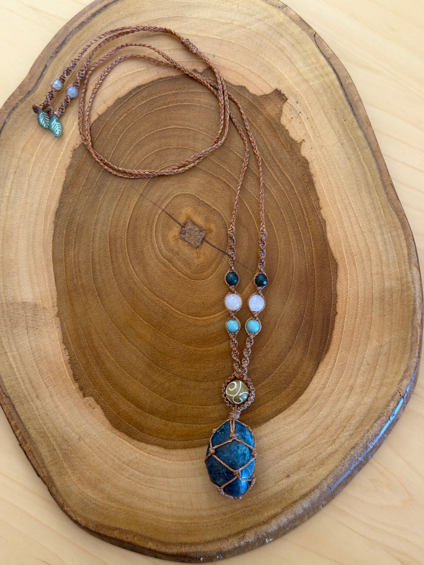Ayla - Hand-Knotted Sea Siren Crystal Necklace