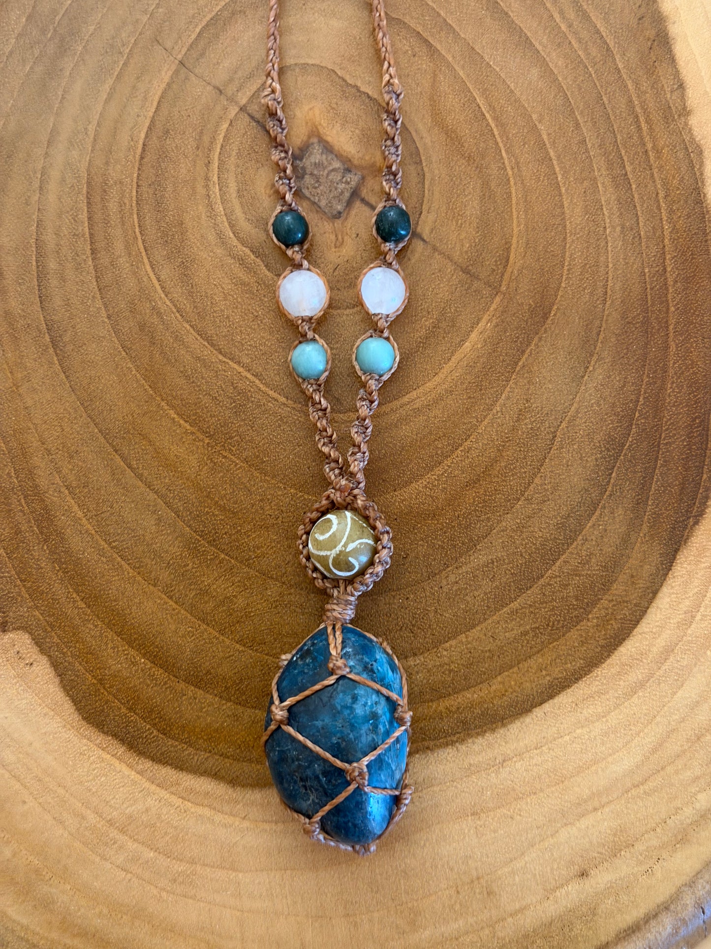 Ayla - Hand-Knotted Sea Siren Crystal Necklace