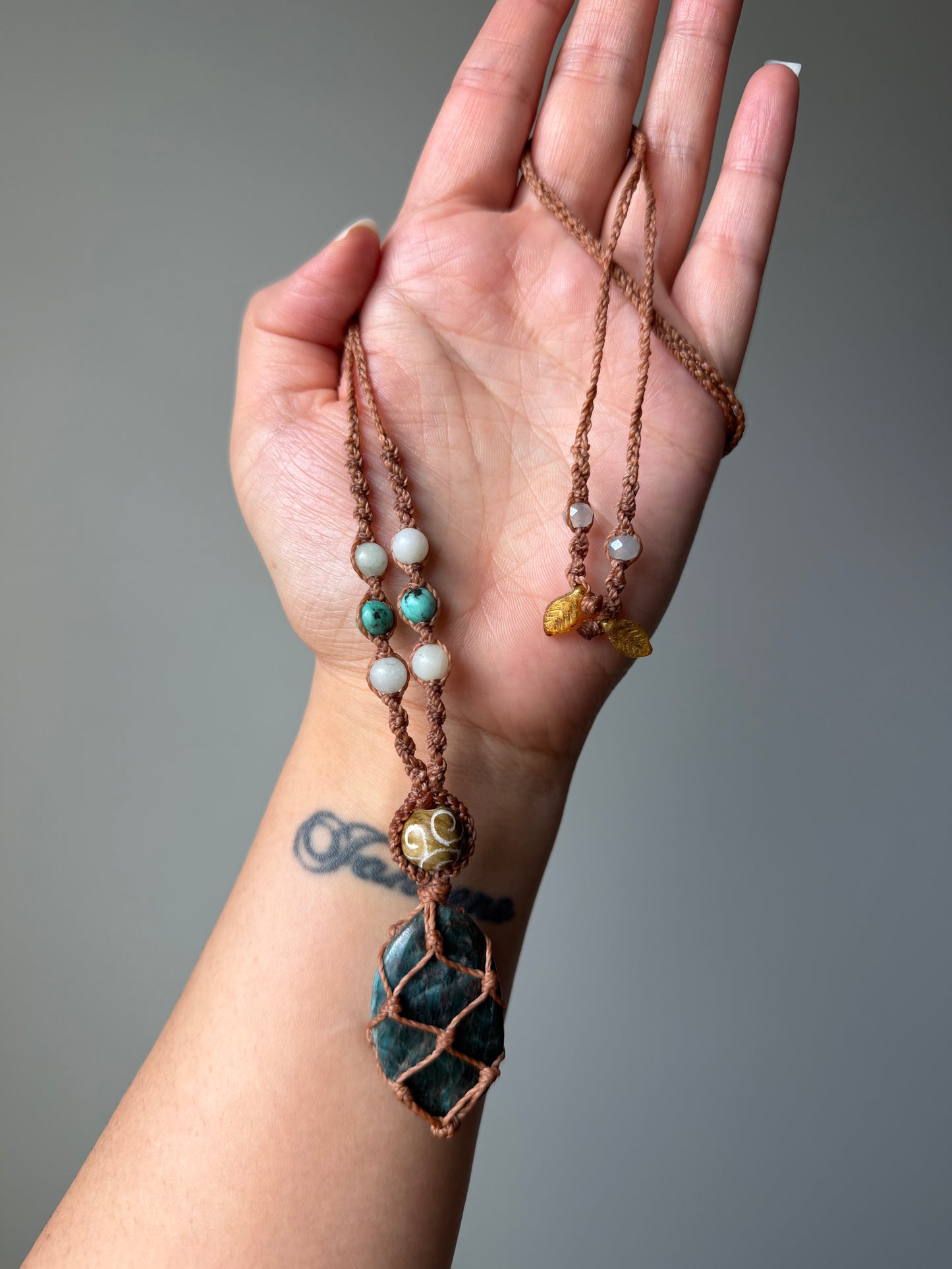 Nerida - Hand-Knotted Sea Siren Crystal Necklace