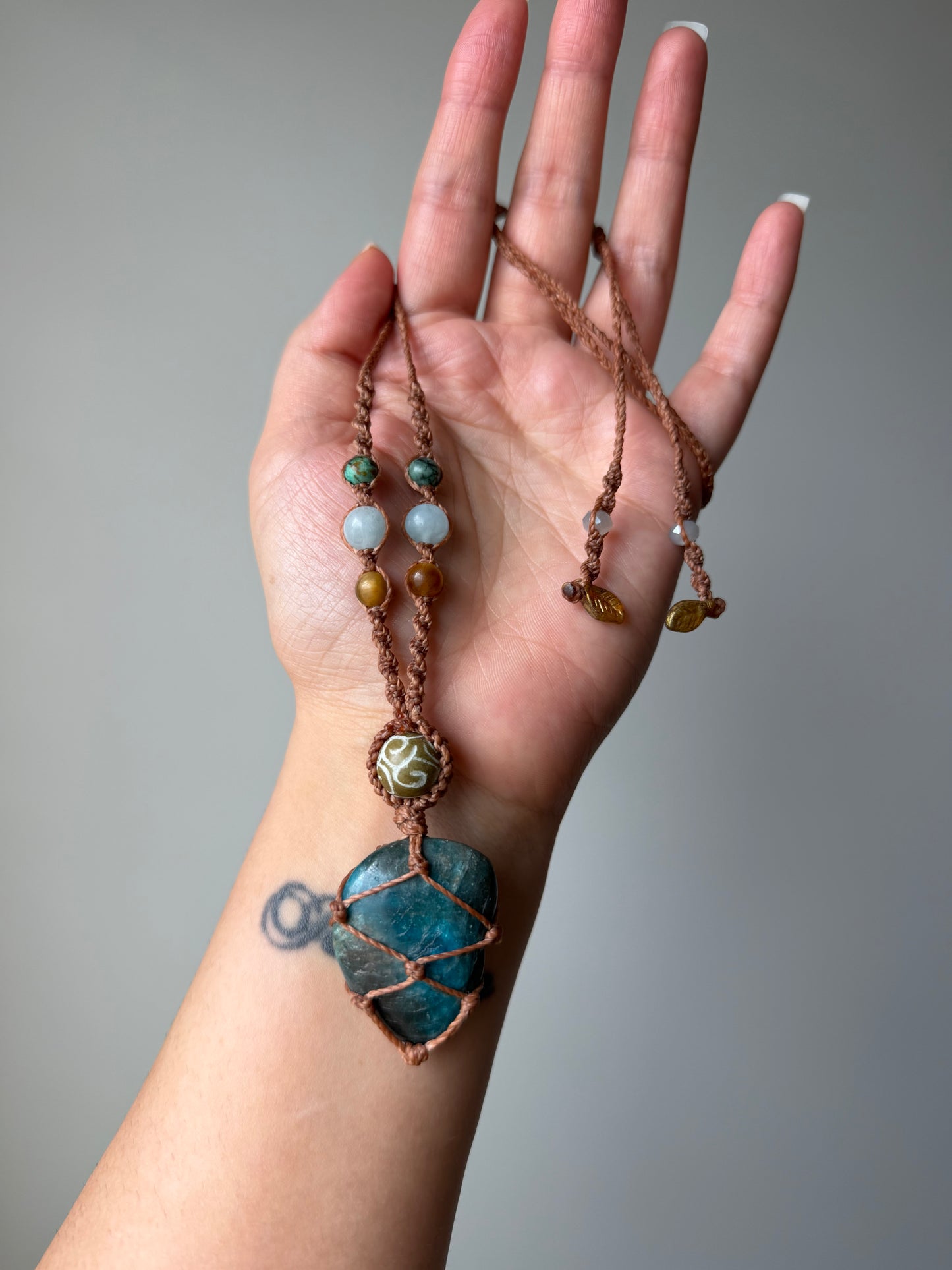 Maya - Hand-Knotted Sea Siren Crystal Necklace