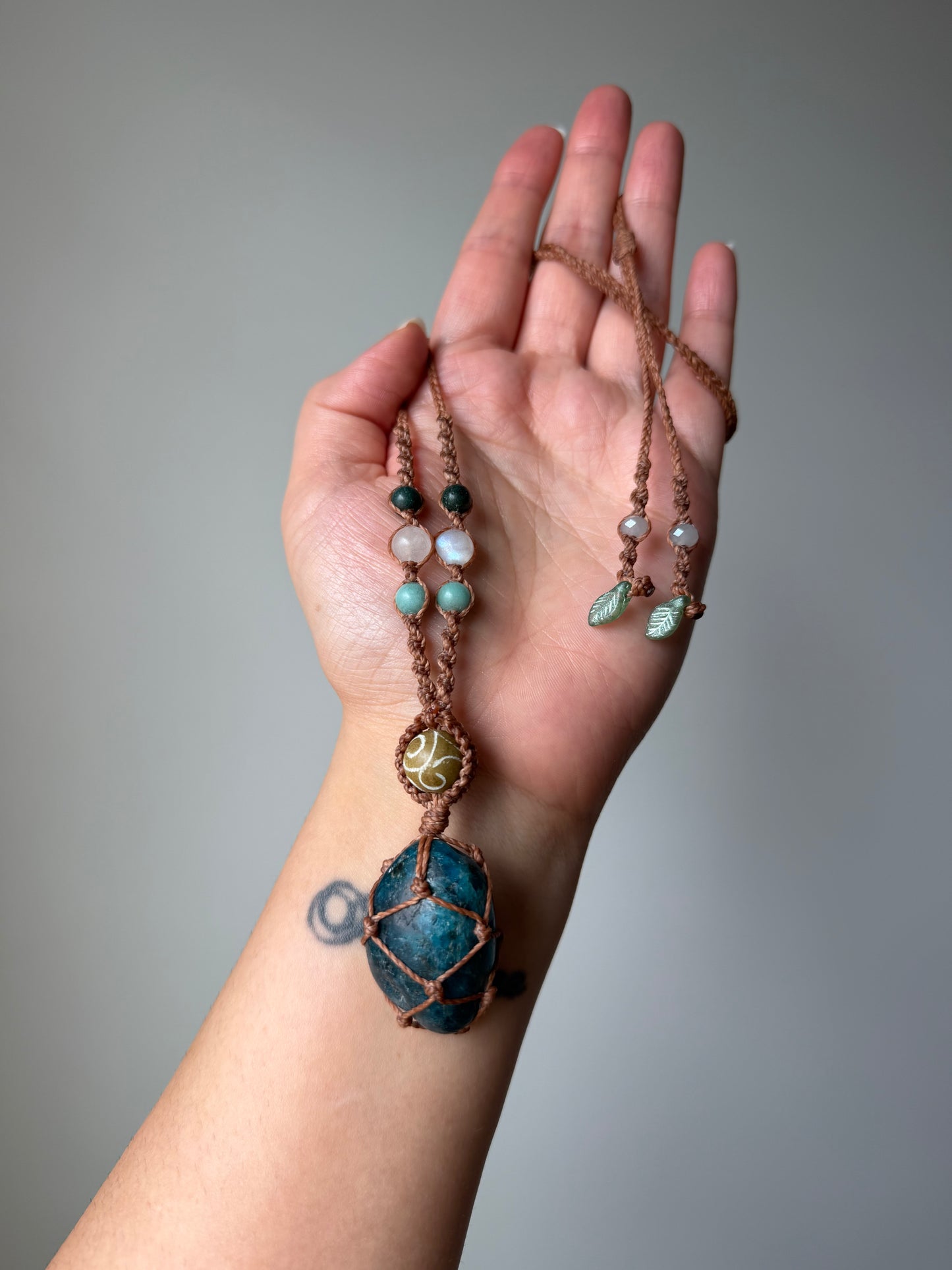 Ayla - Hand-Knotted Sea Siren Crystal Necklace
