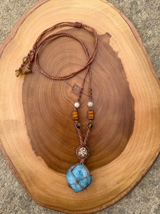 Nixie - Hand-Knotted Sea Siren Crystal Necklace