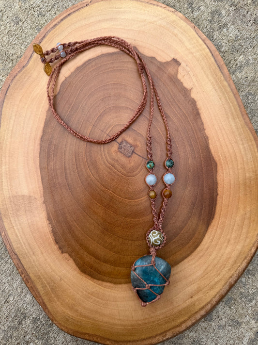 Maya - Hand-Knotted Sea Siren Crystal Necklace