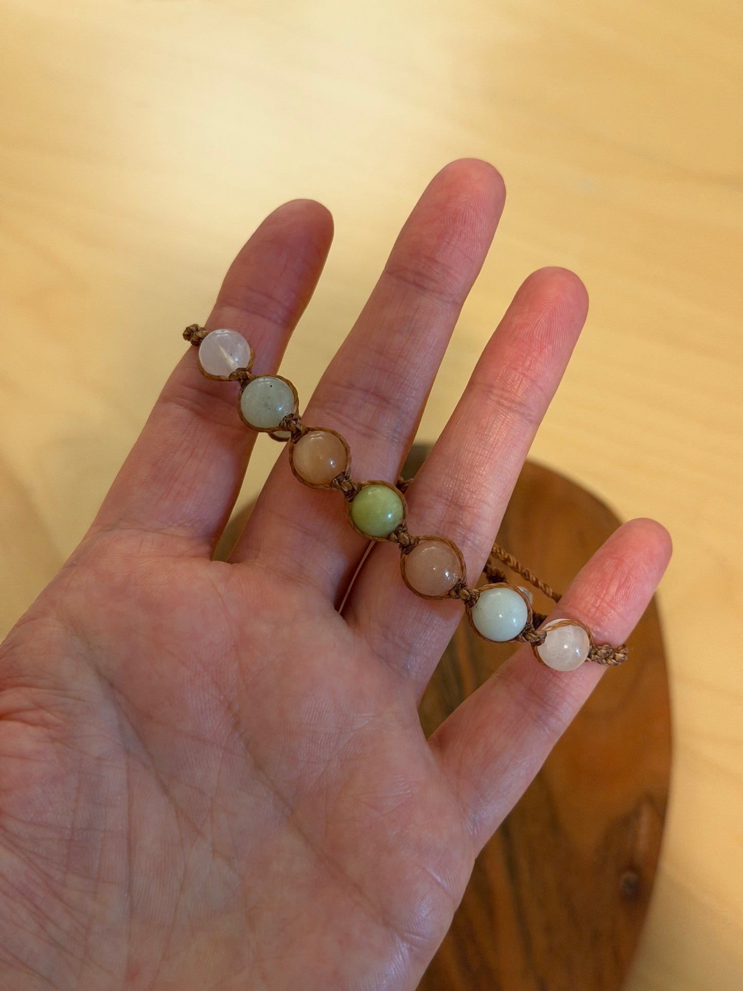 Flora - Hand-Knotted Spring Bliss Crystal Bracelet