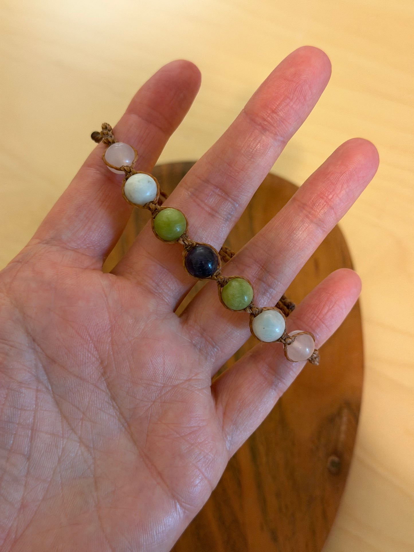 Verna - Hand-Knotted Spring Bliss Crystal Bracelet