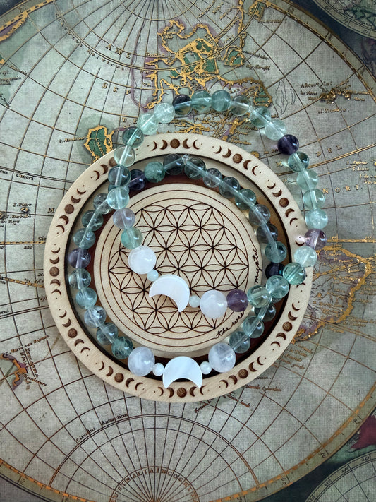 Fluorite Dreams Stretch Bracelet