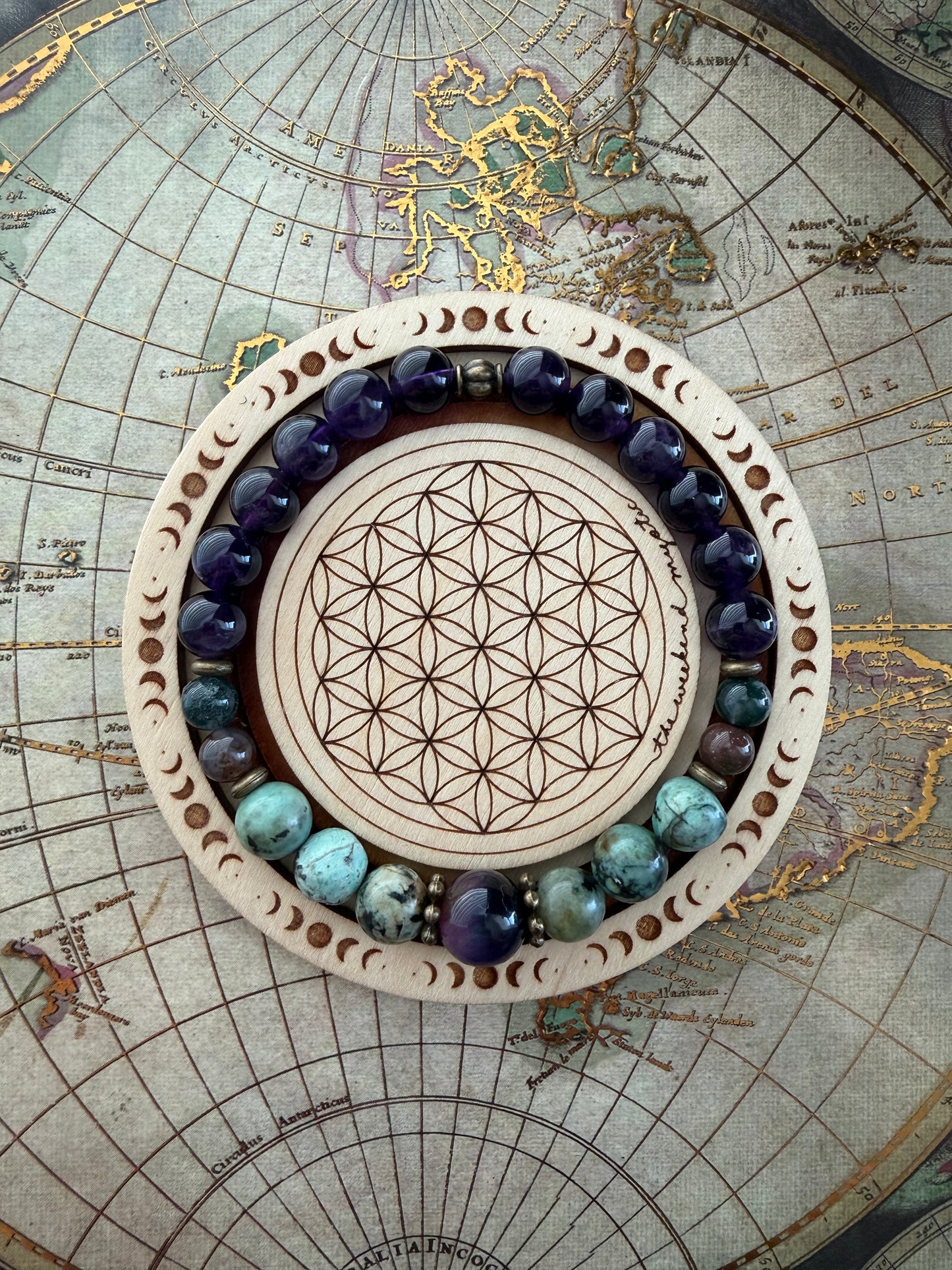 Gypsy Amethyst Forest Stretch Bracelet