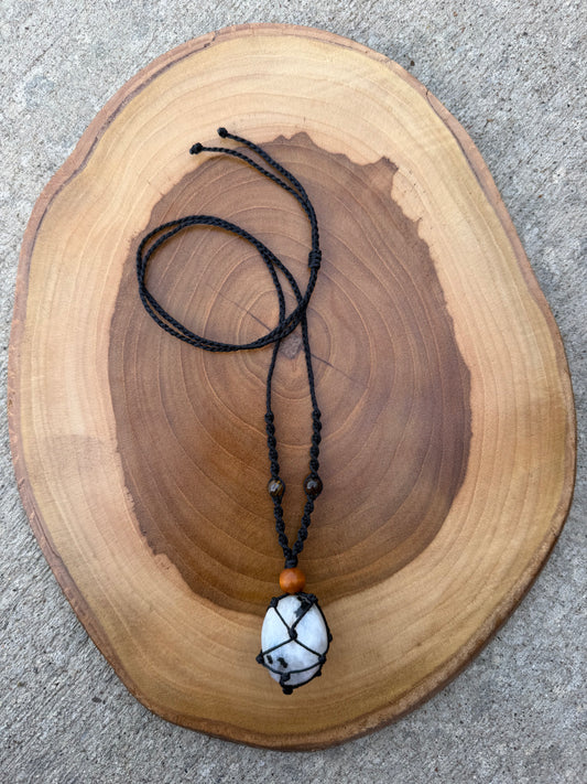 Hand-Knotted Moonstone Crystal Necklace
