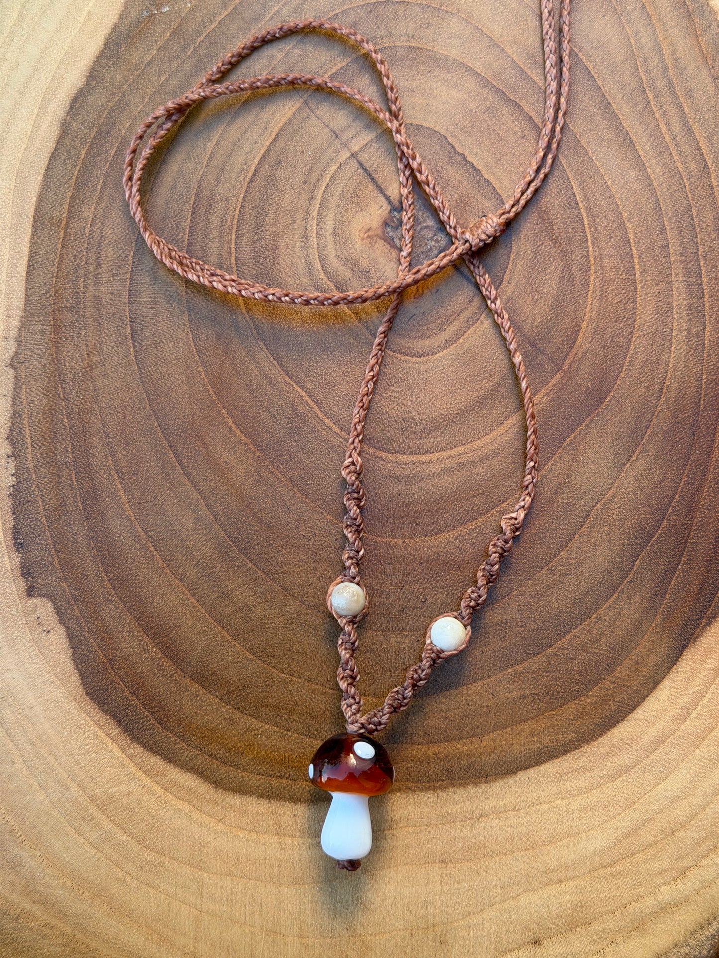 Hand-Knotted Mushie Necklace