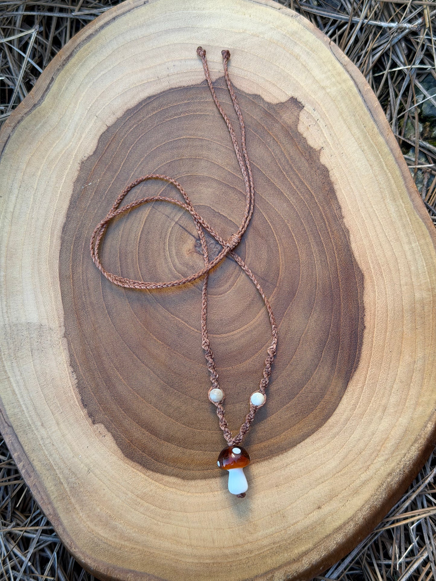 Hand-Knotted Mushie Necklace