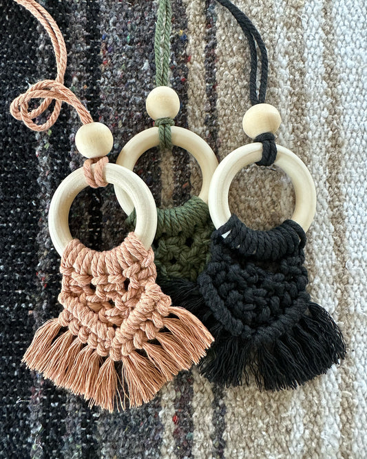 Macramé Diffuser Car Charm