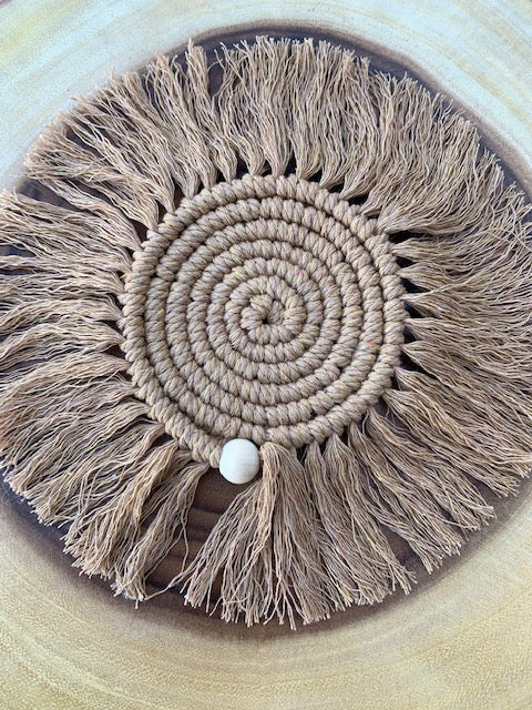 Macramé Spiral Coaster